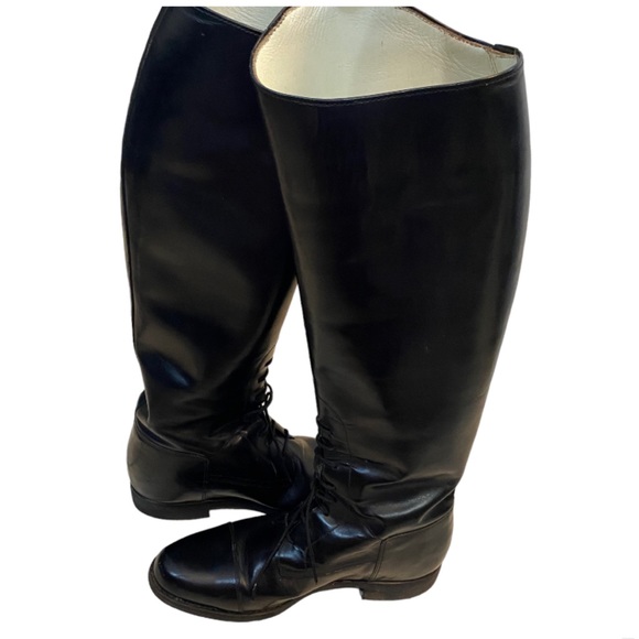 Boxer Riding Boots Dressage Equestrian Tall Black Leather Europe Brand U… - Picture 4 of 16